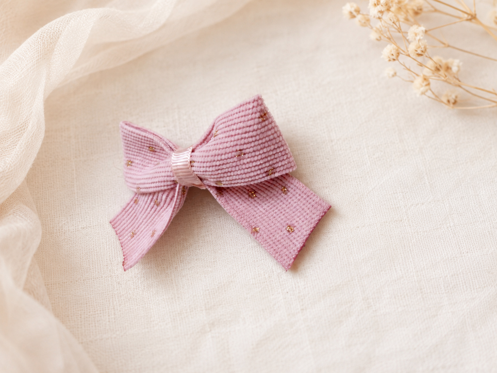 Little Stardust Corduroy - 2 Bow Set