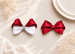Front product view of Believe in Magic - 2 Bow set, hair bow set