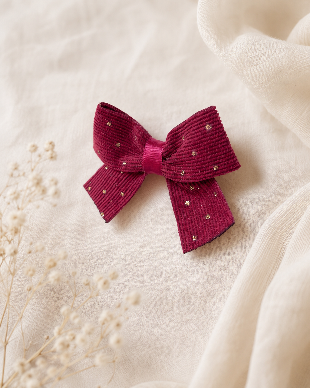 Little Stardust Corduroy - 2 Bow Set