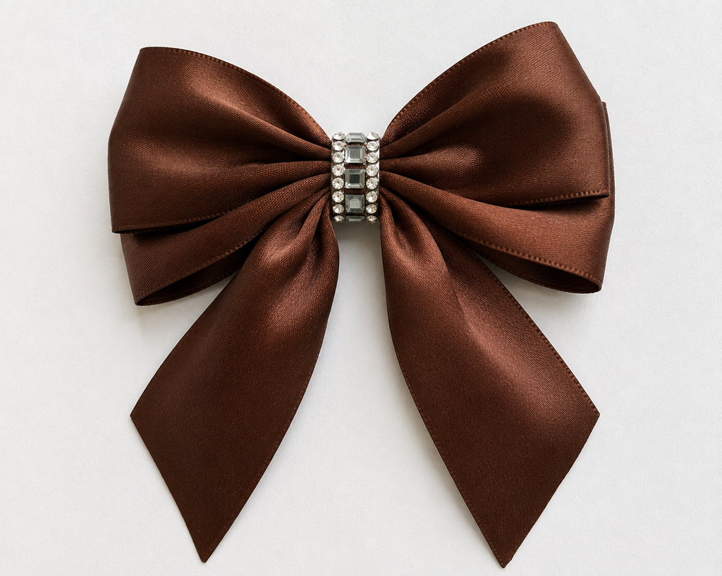 The Signature Rhinestone Satin Bow