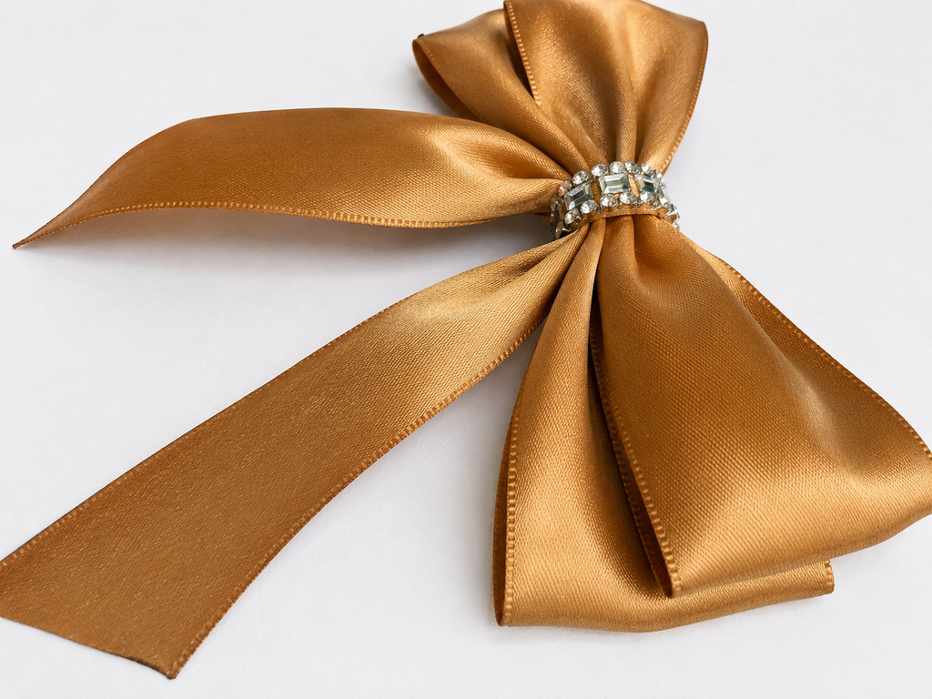 The Signature Rhinestone Satin Bow