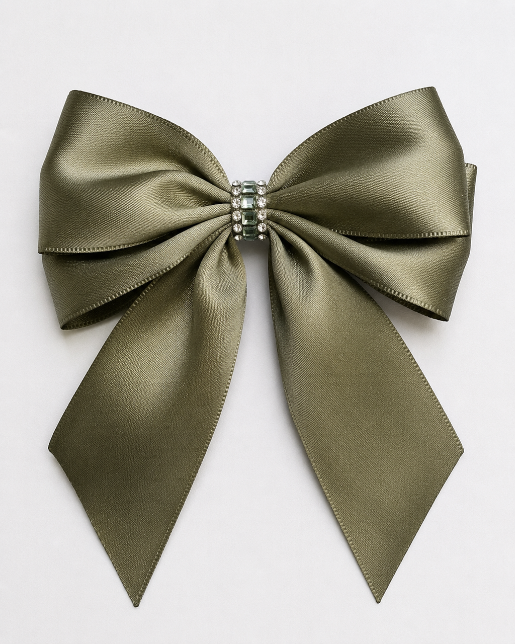 The Signature Rhinestone Satin Bow
