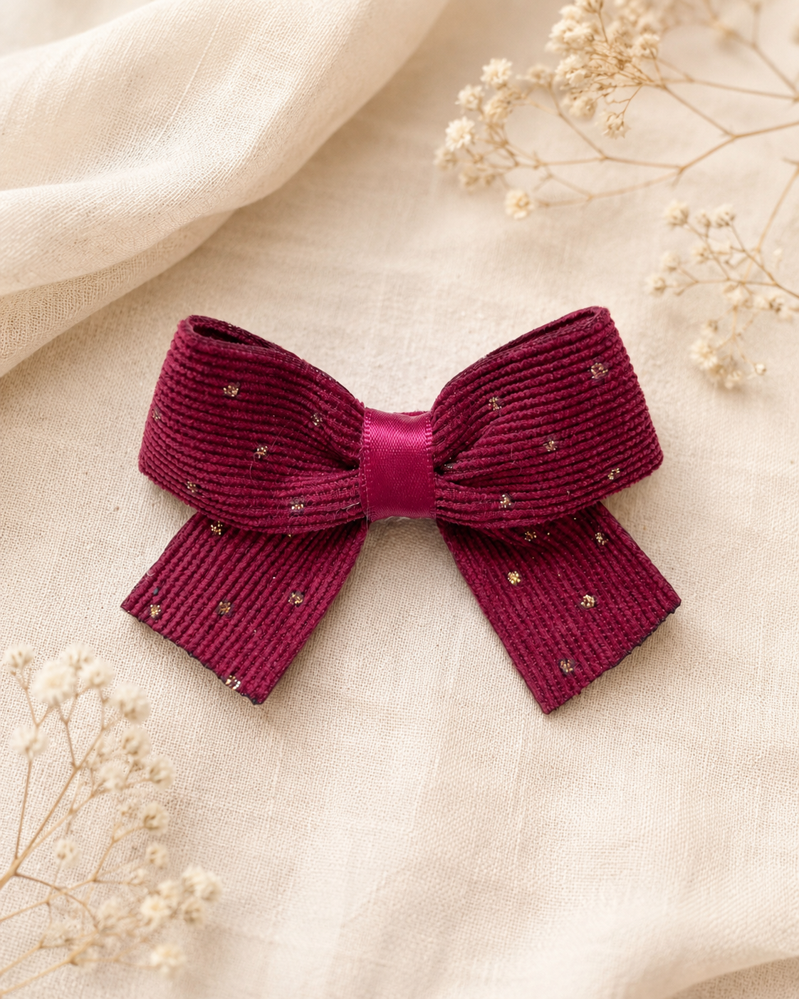 Little Stardust Corduroy - 2 Bow Set