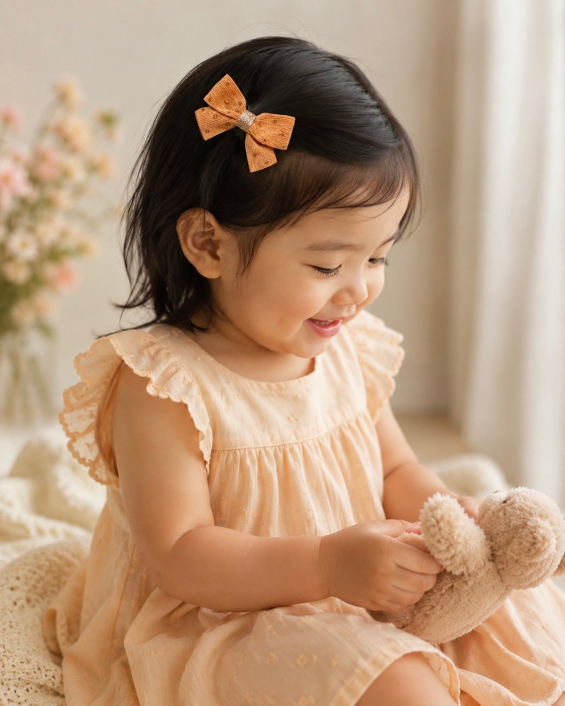Little Stardust Corduroy - 2 Bow Set
