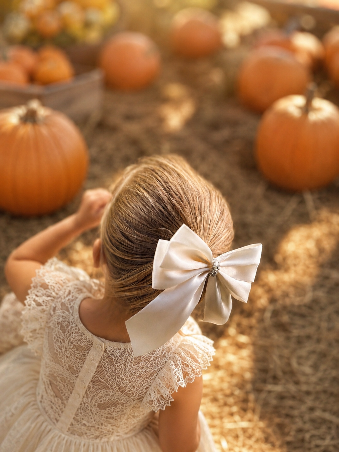 The Signature Rhinestone Satin Bow