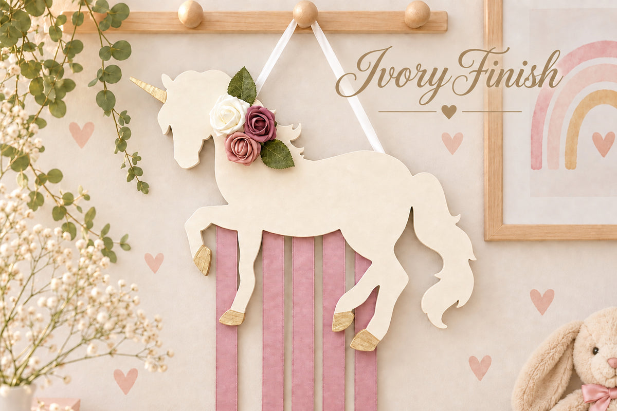 Enchanted Ever After Personalized Unicorn Bow Holder