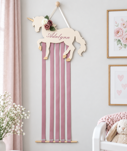 Enchanted Ever After Personalized Unicorn Bow Holder
